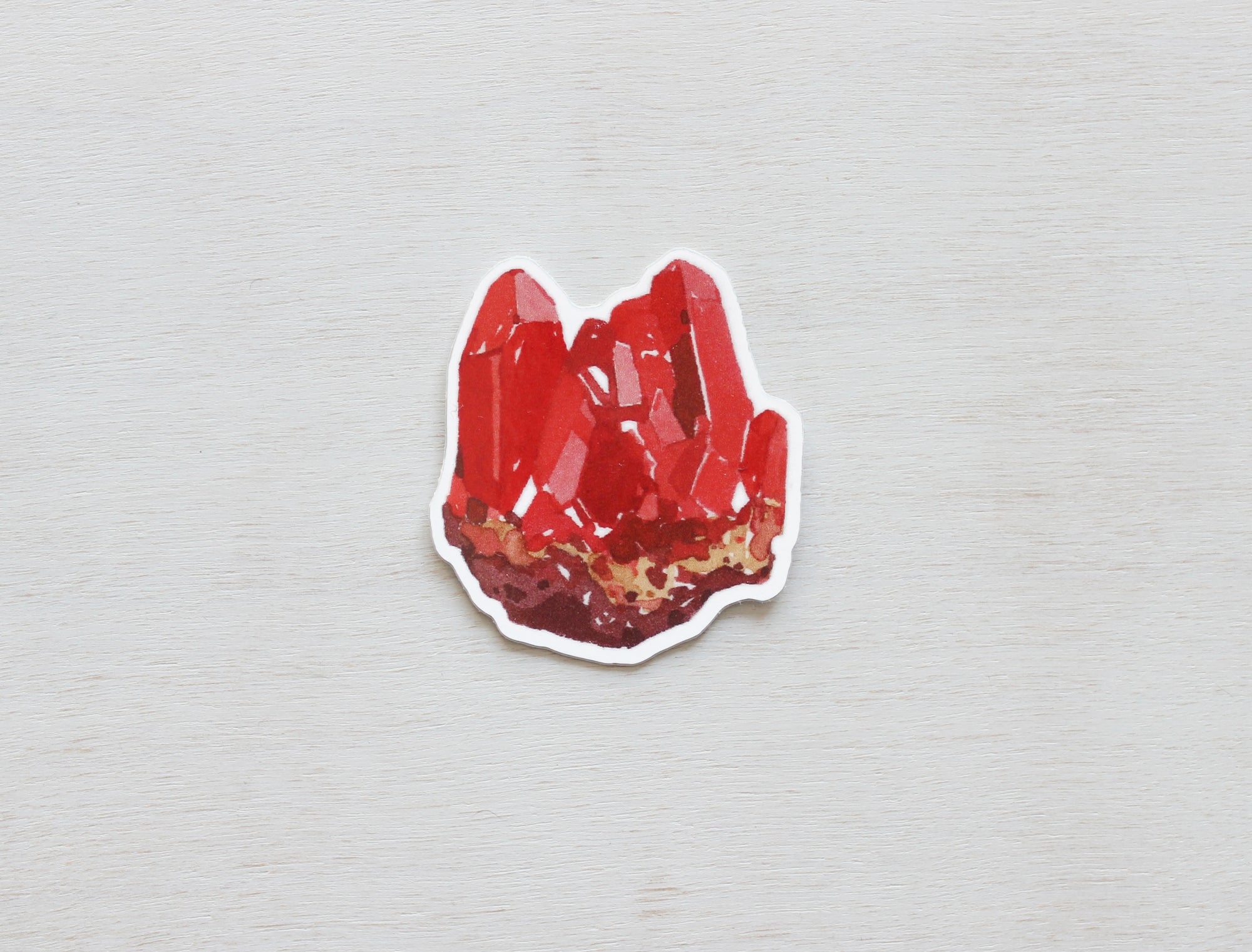 Red Crystal Sticker, Ruby Gem Sticker