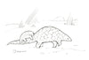 Pangolin doodle illustration