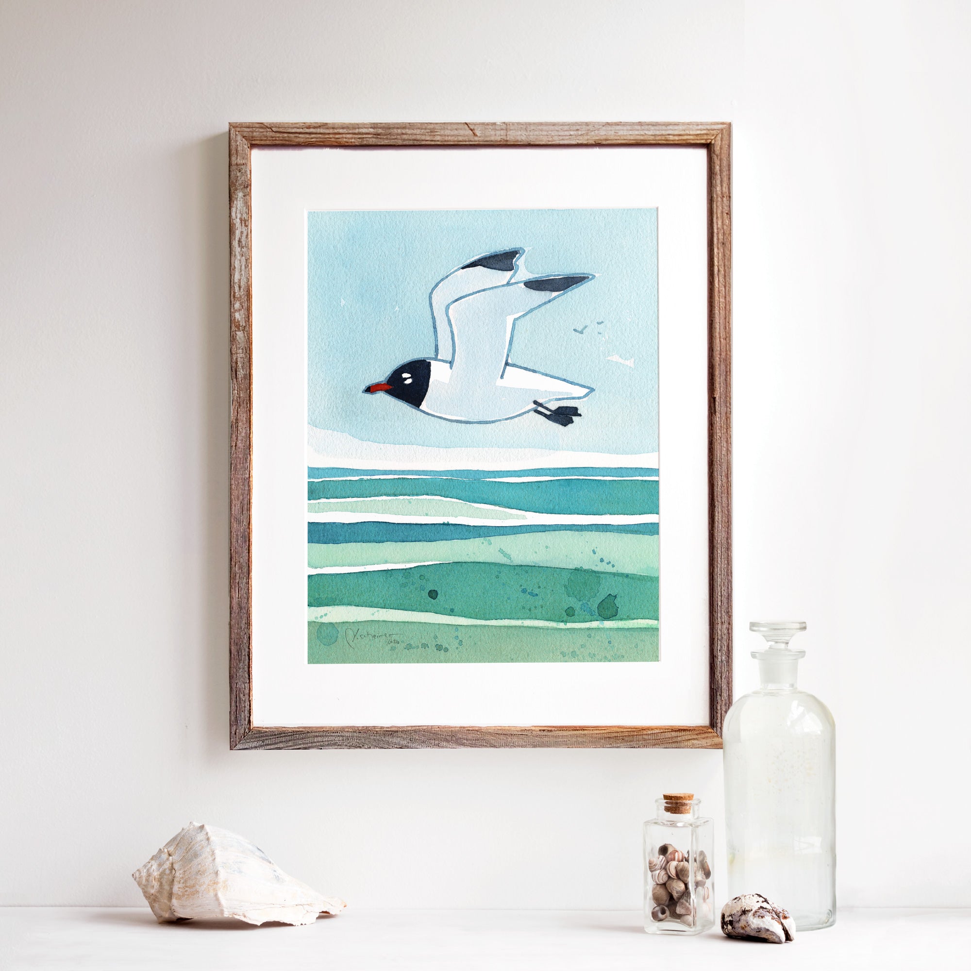Laughing Gull Beach Print