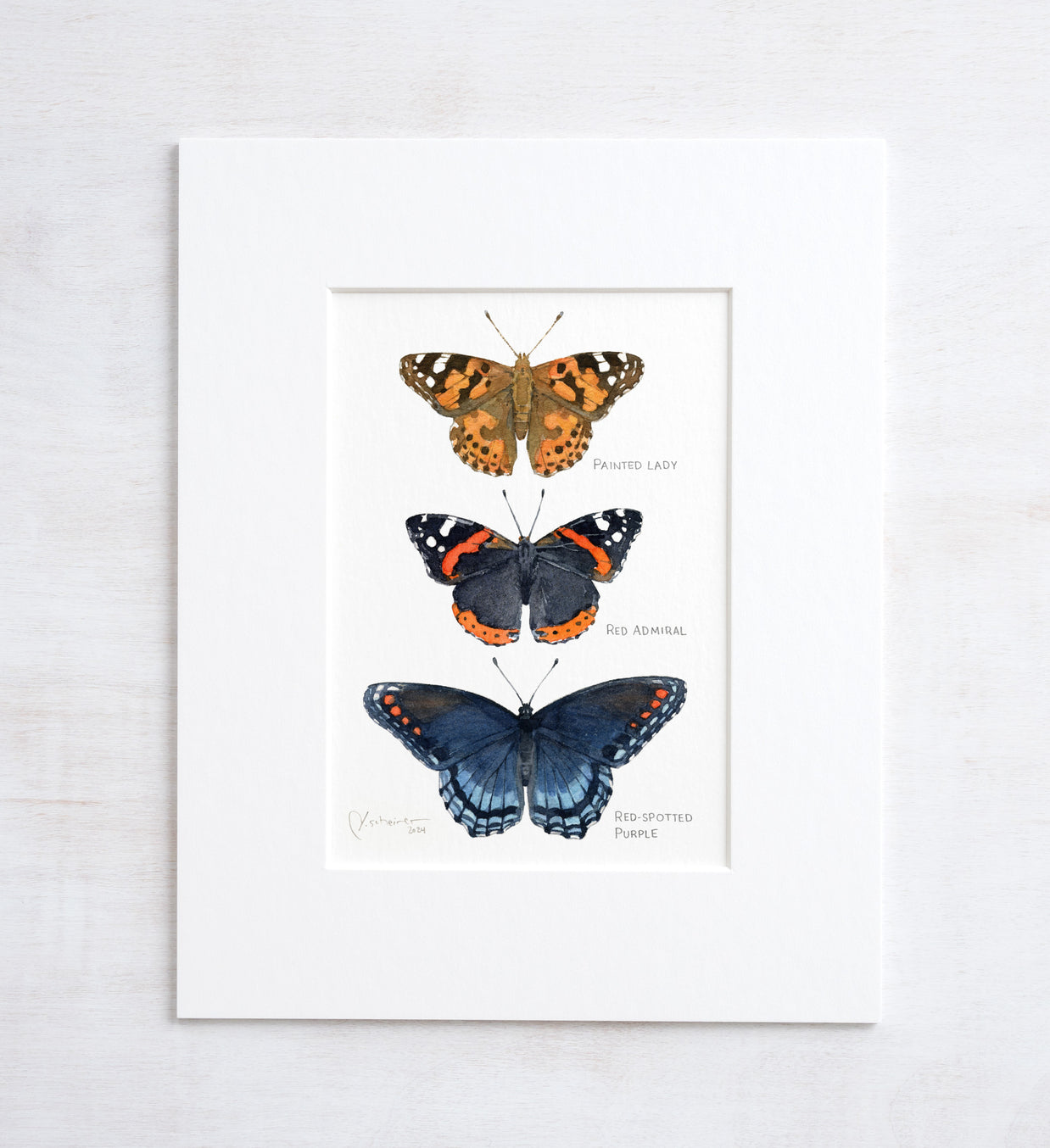 Butterfly Tier Watercolor Art Print
