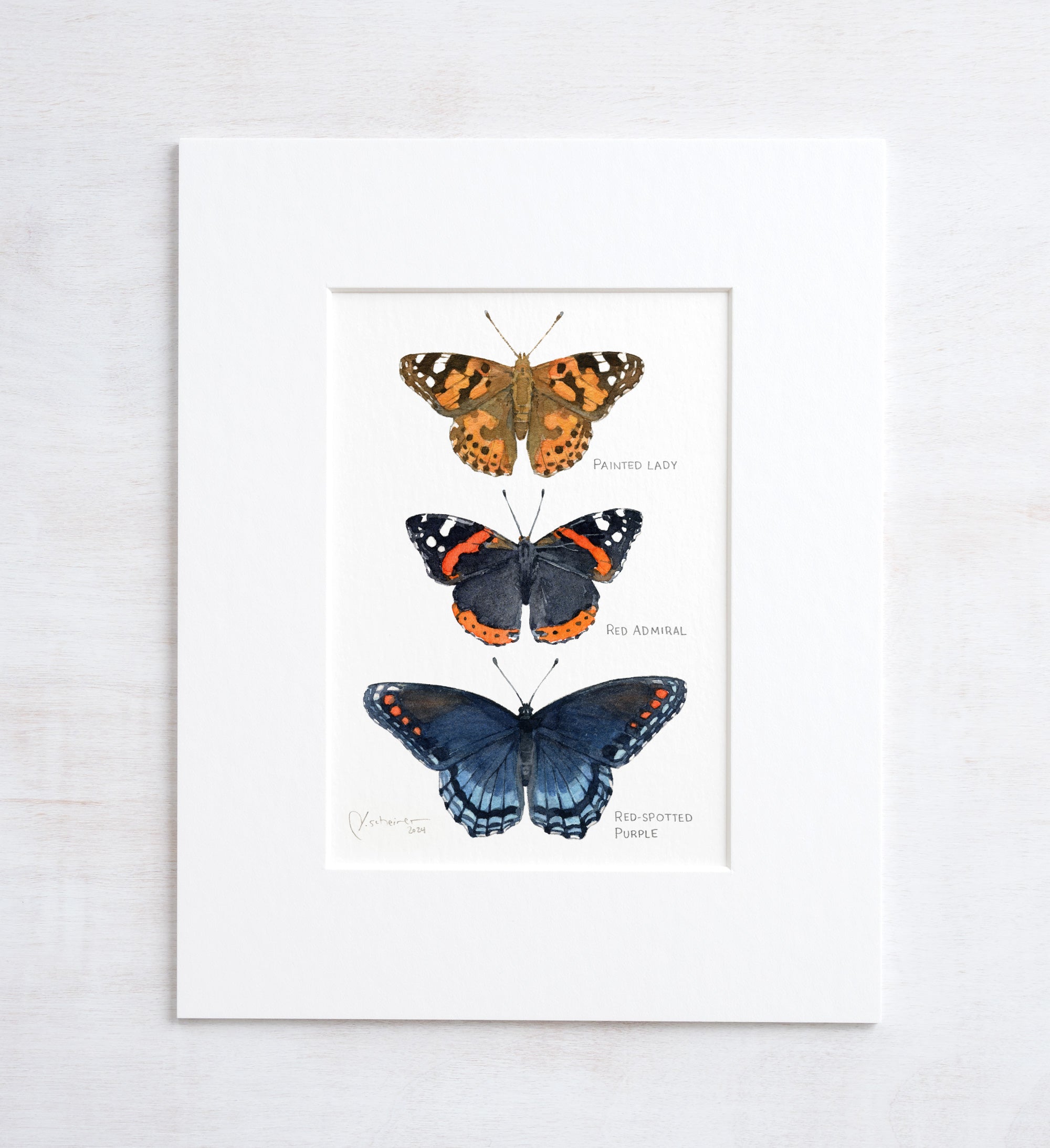 Butterfly Tier Watercolor Art Print