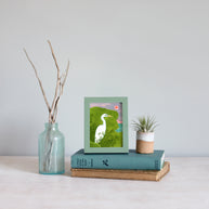 Framed Mini Egret Watercolor Print