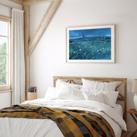 Fireflies Night Meadow Print