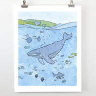 Humpback Whale Print Limited Edition Wall Art