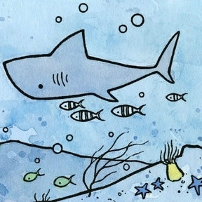Shark Reef Print