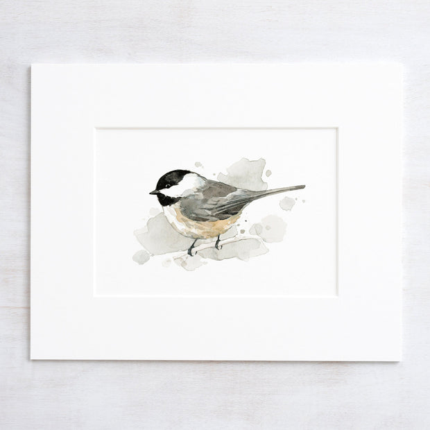 Chickadee Watercolor Print