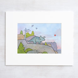 Triceratops Print