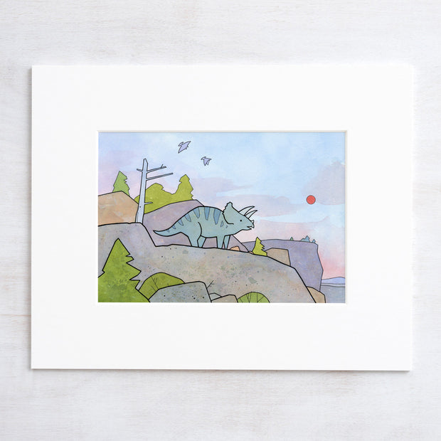 Triceratops Print