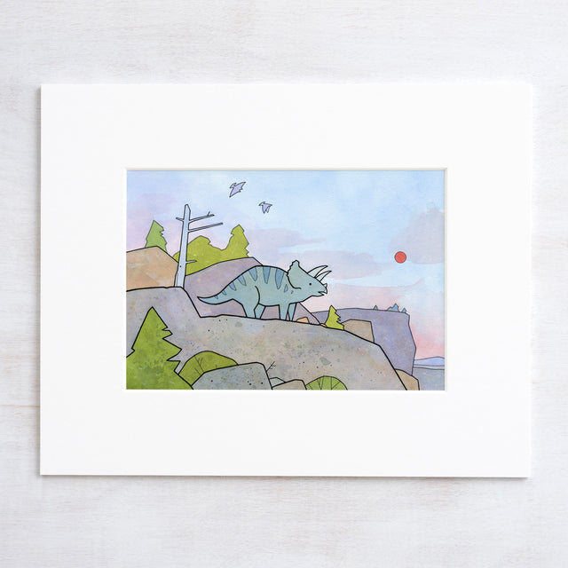 Triceratops Print