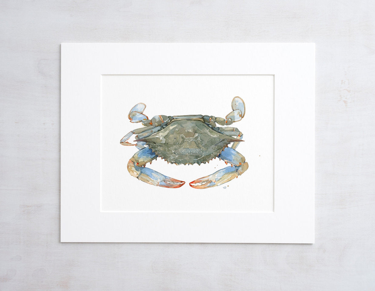 Blue Crab Watercolor Print