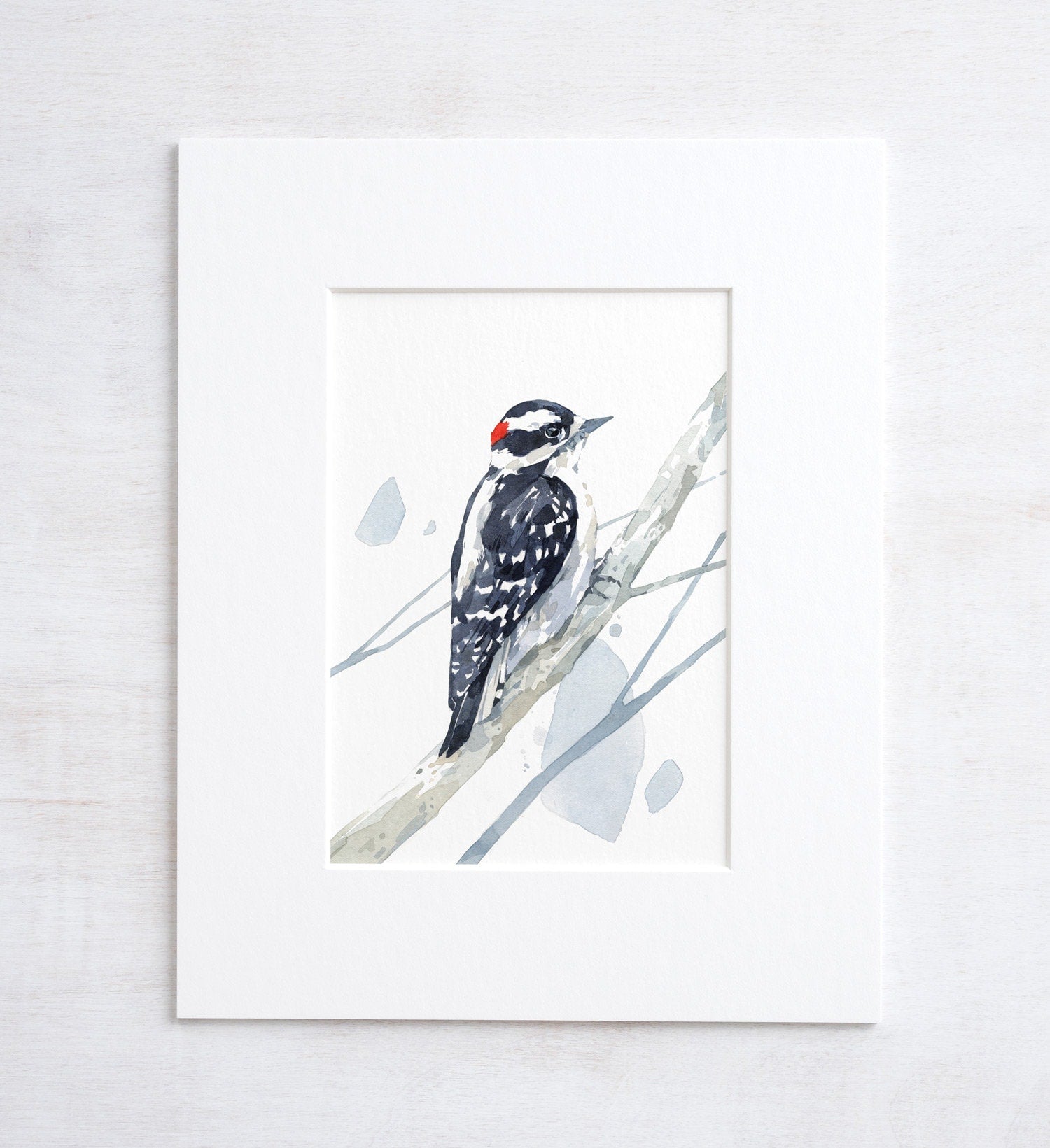Downy Woodpecker Print