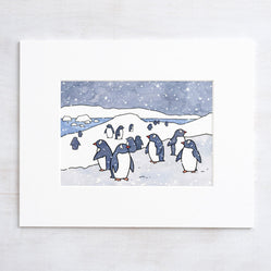 Gentoo Penguins Art Print