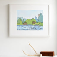Bears and Owl Print