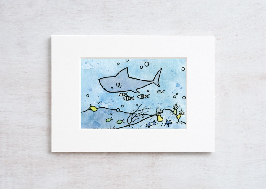 Shark Reef Print