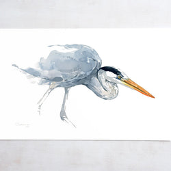 Great Blue Heron Watercolor Print