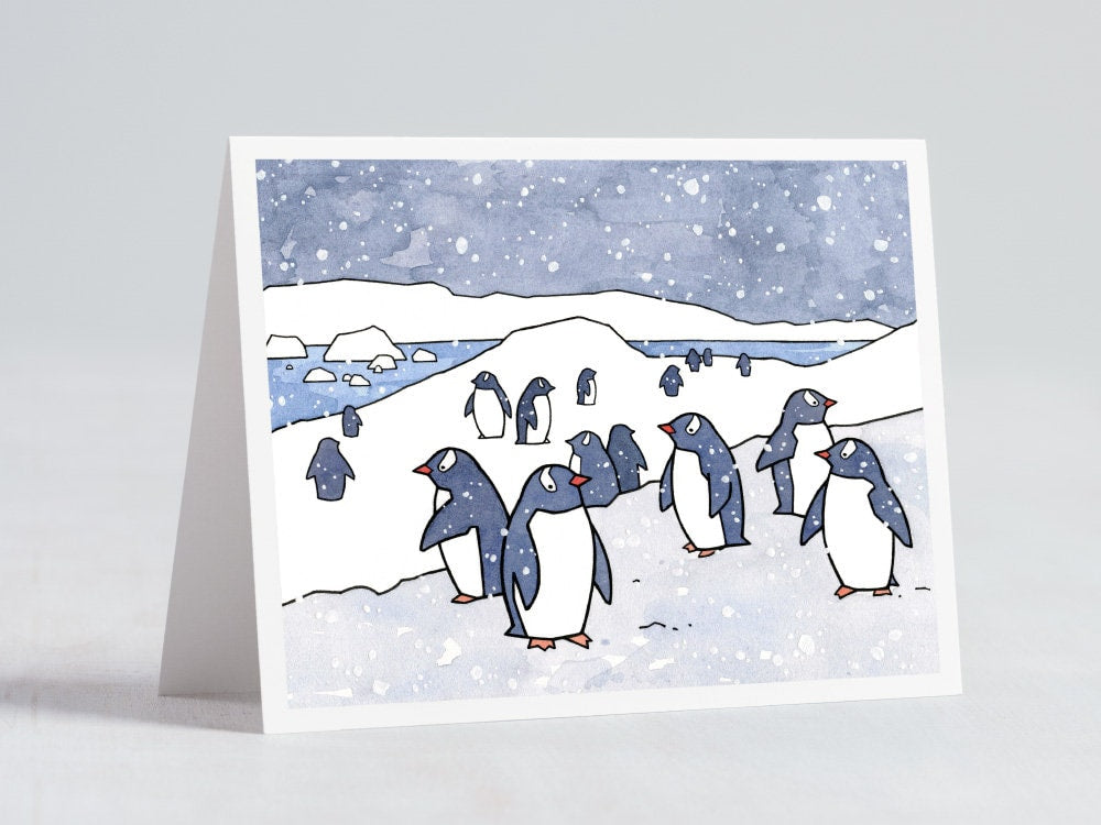 Gentoo Penguins Card