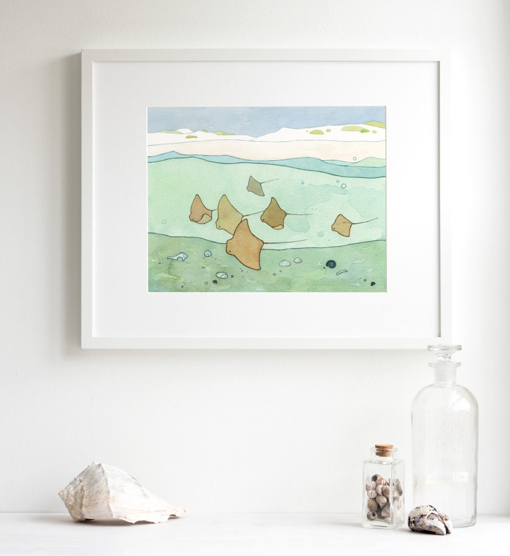 Cownose Stingray Print