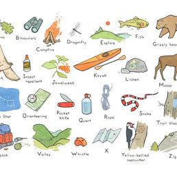 Camping ABC Chart Print