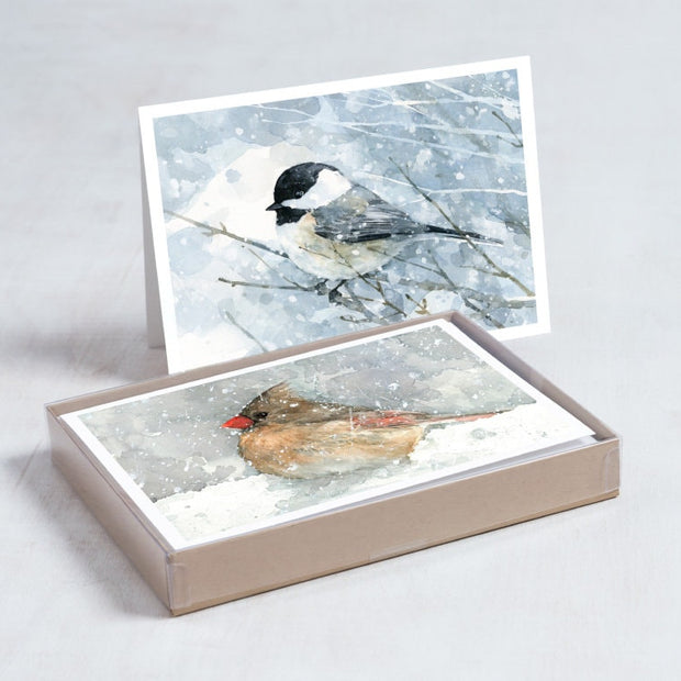 Winter Bird Holiday Card Set I