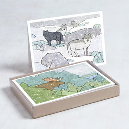 Animal Mixed Christmas Card Set III
