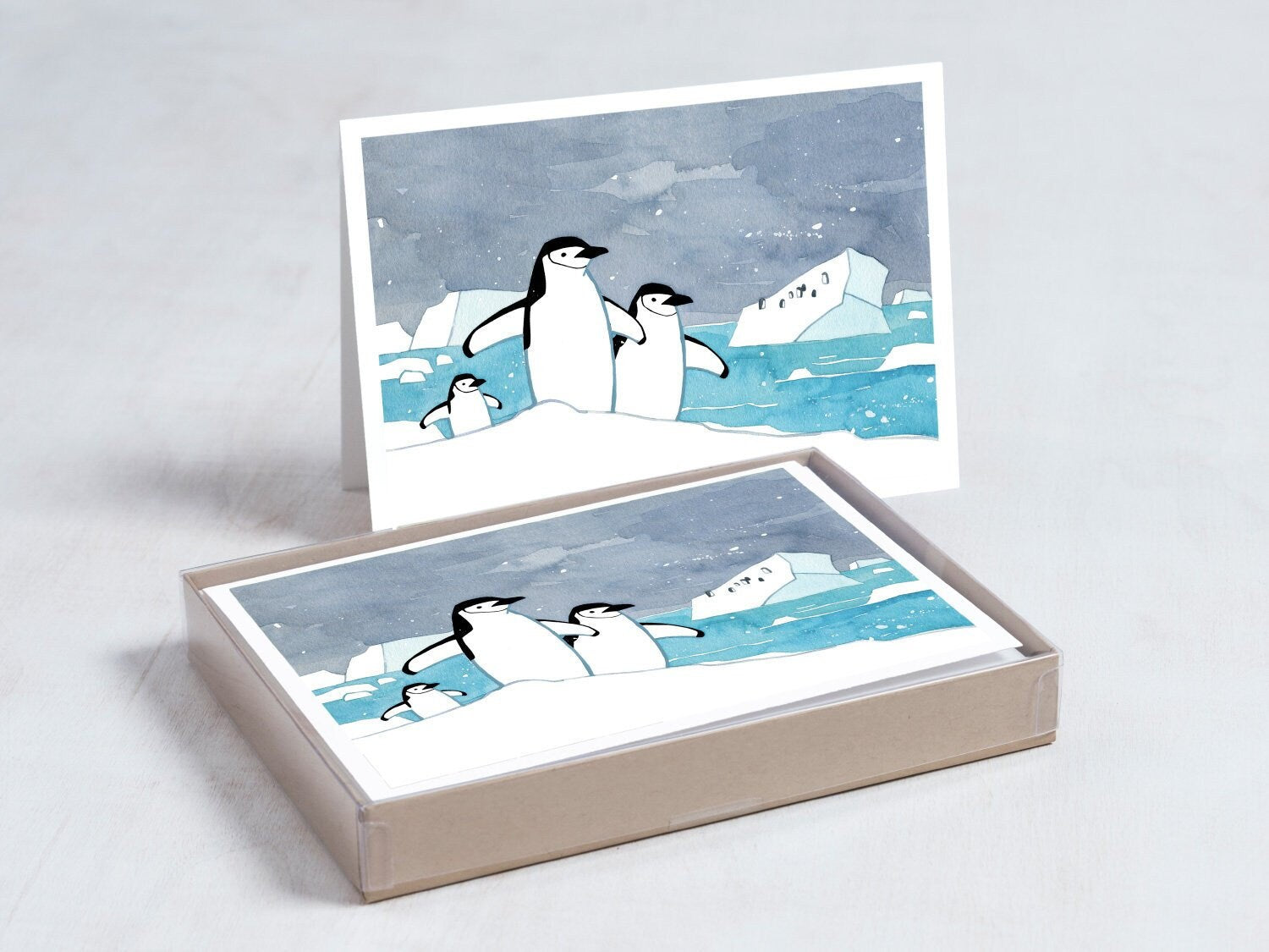 Chinstrap Penguin Card Set