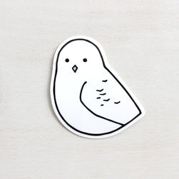 Snowy Owl Vinyl Sticker