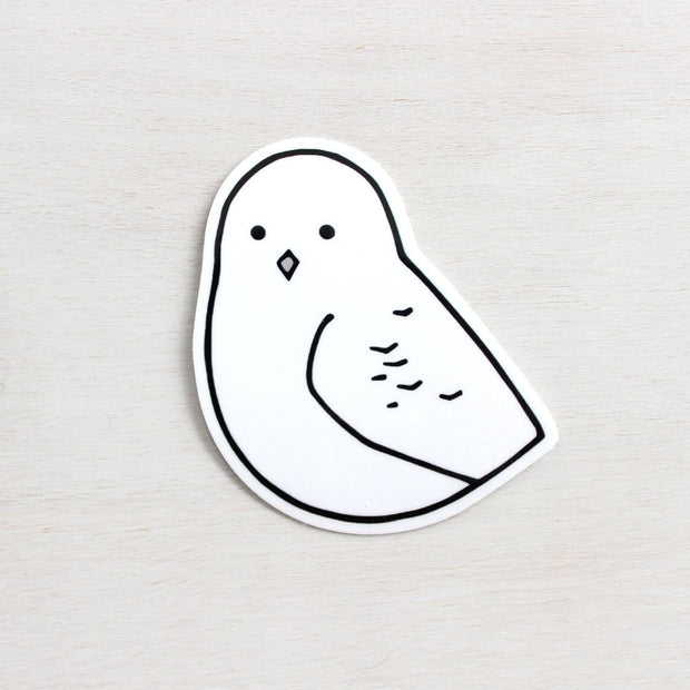 Snowy Owl Vinyl Sticker