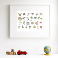 Woodland Alphabet Print