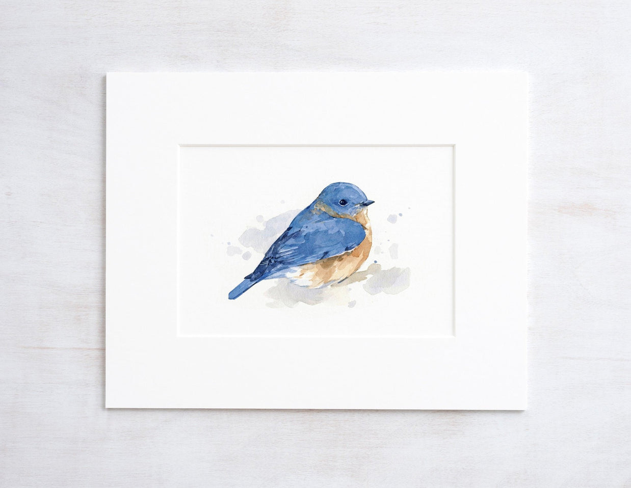 Bluebird Watercolor Print
