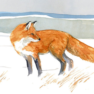 Red Fox Watercolor Print