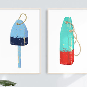 Nautical Lobster Buoy Print
