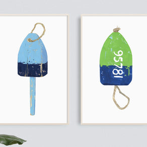 Nautical Lobster Buoy Print