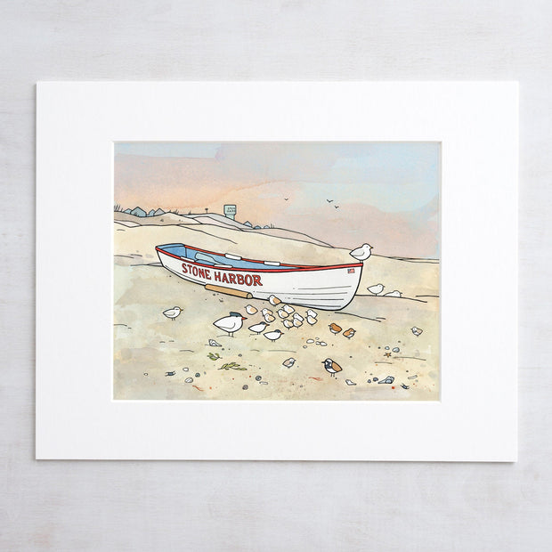 Stone Harbor Boat Print