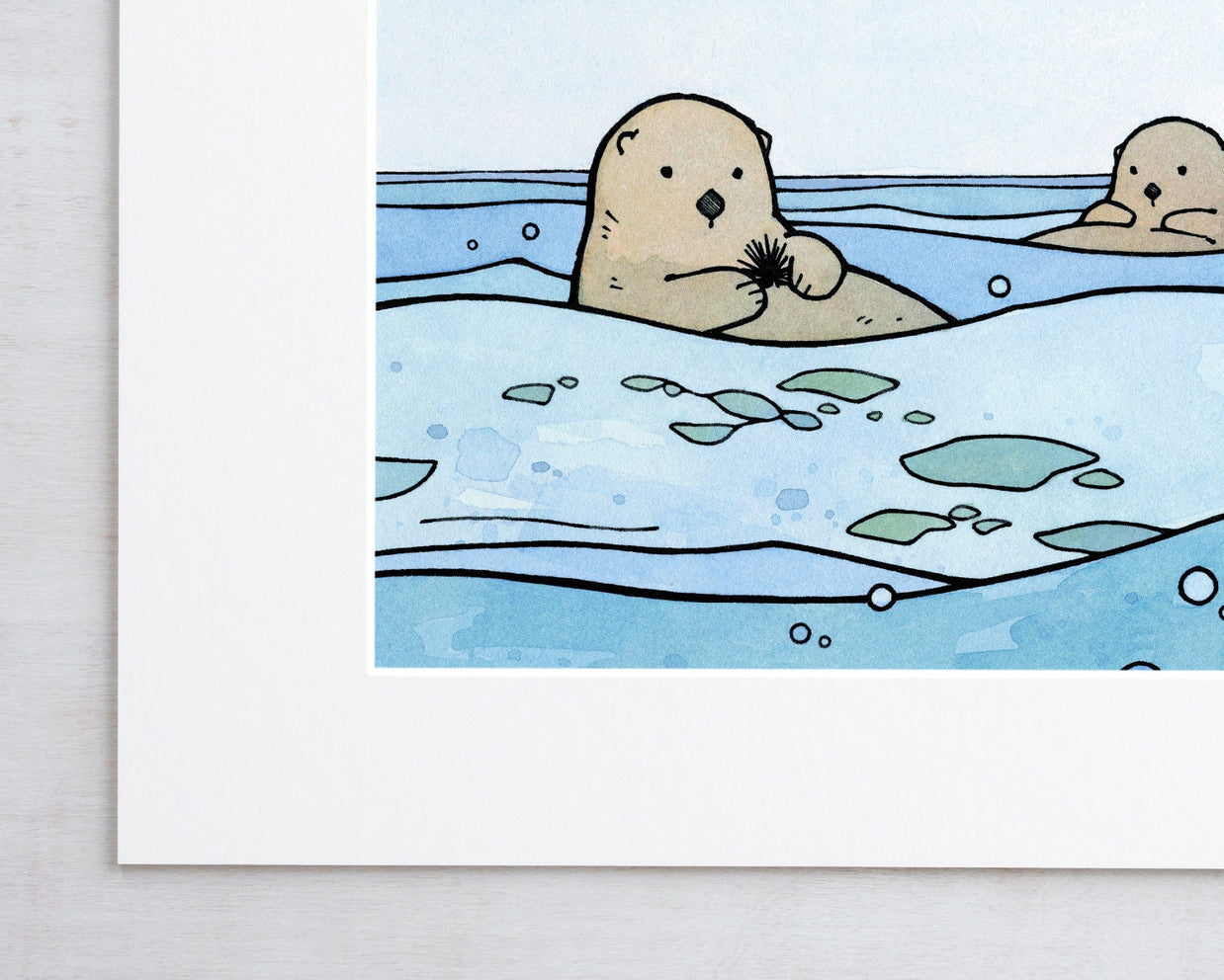 Sea Otters Print