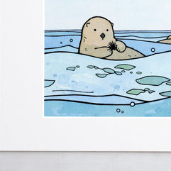 Sea Otters Print