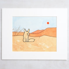 Fennec Fox Art Print