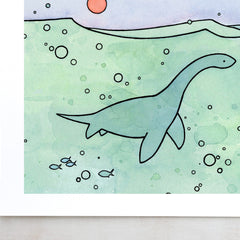 Plesiosaur Print
