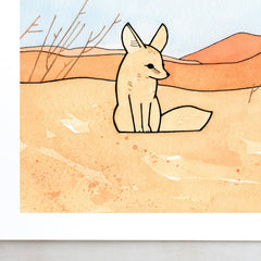 Fennec Fox Art Print