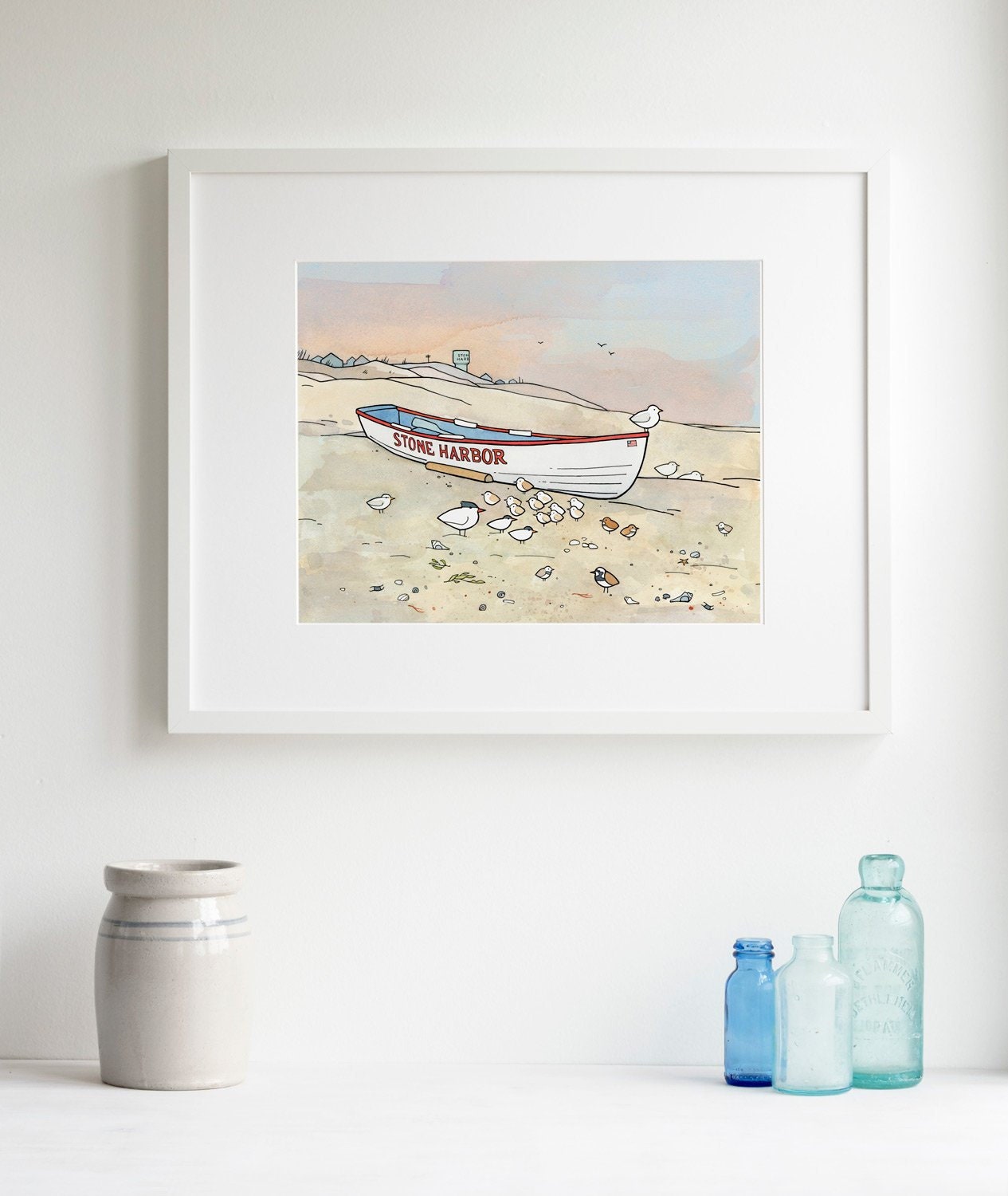 Stone Harbor Boat Print