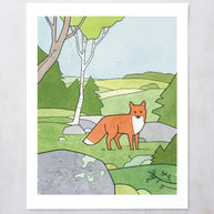 Red Fox Print
