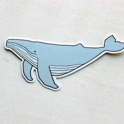 Humpback Whale Sticker: Waterproof Vinyl Ocean Art Decal