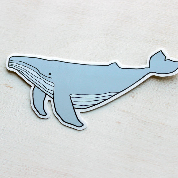 Humpback Whale Sticker: Waterproof Vinyl Ocean Art Decal