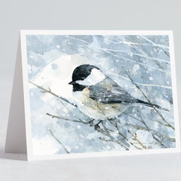 Chickadee Snow Card Set
