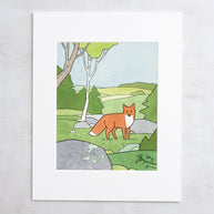 Red Fox Print