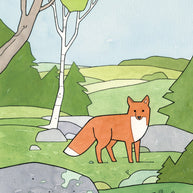 Red Fox Print