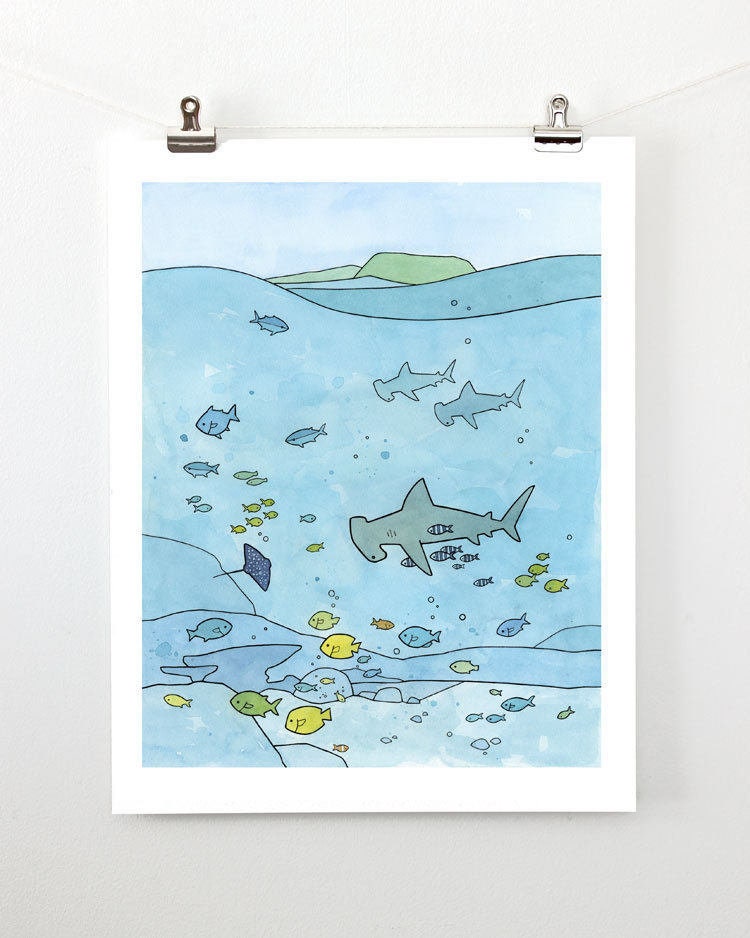 Hammerhead Shark Limited Edition Print