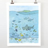 Hammerhead Shark Limited Edition Print
