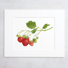 Strawberry Botanical Print