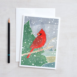Cardinal Christmas Card