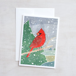 Cardinal Christmas Card